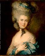 Thomas Gainsborough Woman in Blue painting
